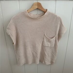 Women's Cream Knit Top
